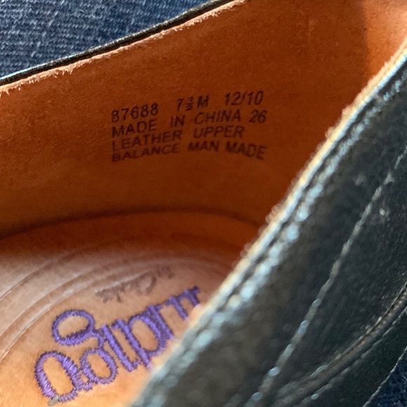 1940s Leather Reproduction Heels by Clarks Indigo US7.5 - Picture 2 of 5